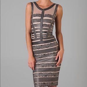 🔥RARE🔥 Herve Leger Mesh Bands Dress